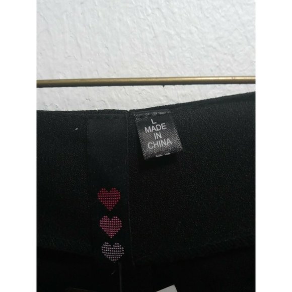 NWT Big Strike USA by HS Little Black Dress Mid-Thigh Ladies Size Large *NEW* - Picture 3 of 8